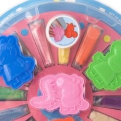 Set Plastilinas Moldeable Rueda De La Fortuna 12pz Peppa Pig_0