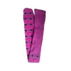 Mallas Moradas XL Infantiles Par Medias Corazon Ballet Niña_2