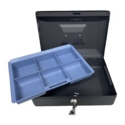 Caja Fuerte Dinero Seguridad Cash Box Metálica Mediana Gris_0