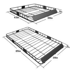 Canastilla Auto Portaequipaje Soporte Carga Maletas 64x39