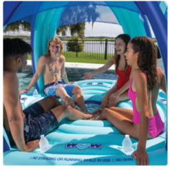 Flotador Isla Flotante Inflable Dosal Piscina Wow 6 Personas_2