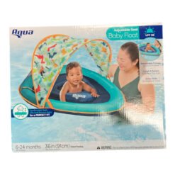 Flotador Con Sombrilla Bebe Asiento Inflable Ajustable Aqua_7