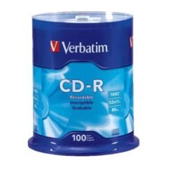 Disco Compacto DVD-R Series CD-R Virgen Verbatim 100 Pzas_1