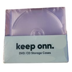 Estuche para CD/DVD Caja Transparente 10 Piezas Marca Onn_1