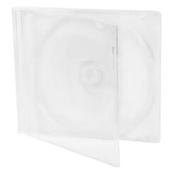 Estuche Discos Sencillo CD/DVD Caja Transparente 50pza Onn_1