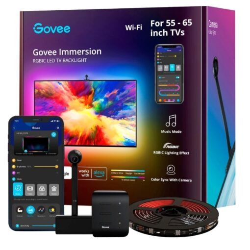 Luces Govee Immersion Tv Retroiluminacion Led RGBIC Camara_0