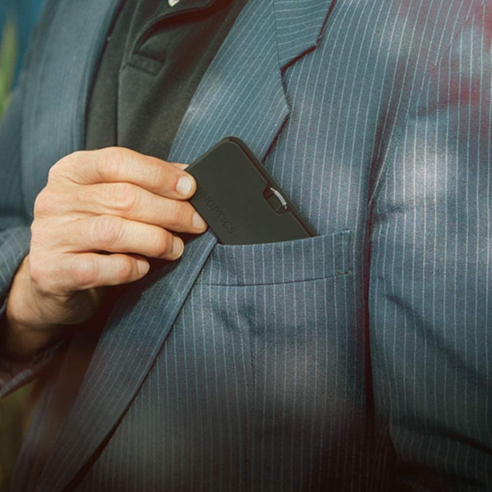 Mini Estuche Portatil De Lentes Universal Black Exhibicion_2 4747394