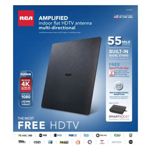 Antena Plana Amplificadora HDTV Multidireccional Interior HD_1