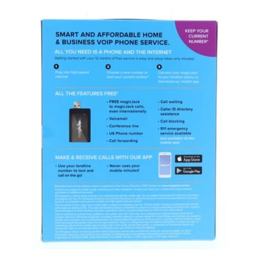 Adaptador Telefono Portatil Digital VoIP MagicJack Home 2019_1