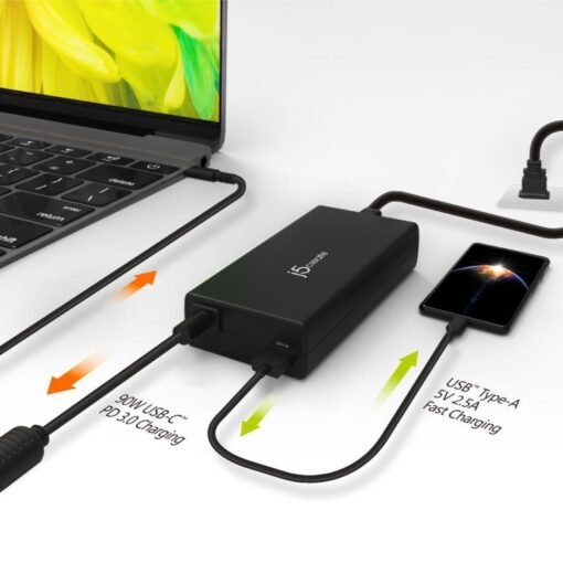 Cargador Usb Tipo C 100w J5 Create Carga Rapida Universal_6