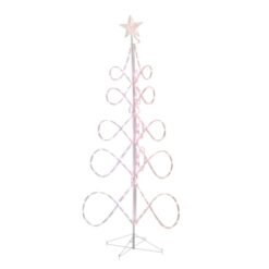 Arbol Navidad Luz Led Forma Pino Decoracion Navideña 2 Mts_0