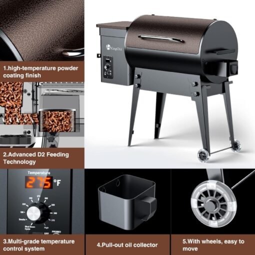 Asador Parrilla Portatil Ahumador Multifuncional KingChii_1