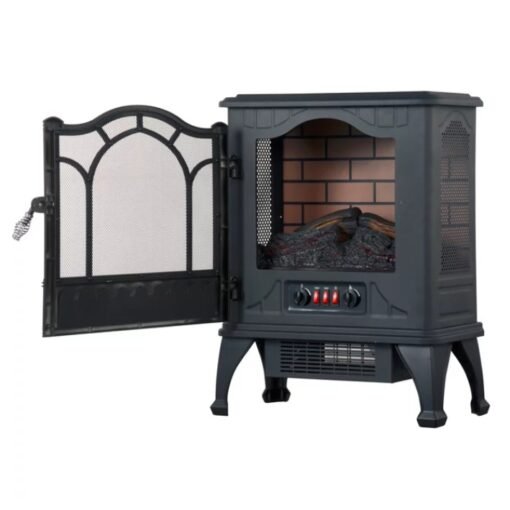 Calentador Chimenea 3D Cuarzo Infrarrojo Calefactor Realista_2