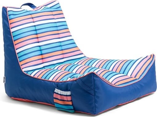 Flotador Sillon Piscina Big Joe Captains Float Tropix Rayas_0