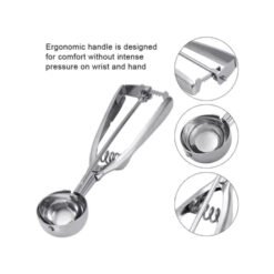 Cuchara Despachadora Nieve Bola Helado Acero Inoxidable 3 pz_3