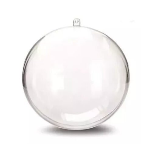 Esferas Navidad Plastico Transparentes Armables Decoracion_0