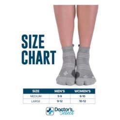 Calcetines de alivio de juanetes 2 pares Gris Doctors Select_5