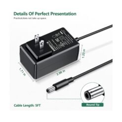 Cable Adaptador de Corriente Alimentacion Intertek 24V 1.5A_1