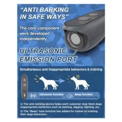 Ahuyentador Entrenador Ultrasonico Perros Color Negro PU30_2