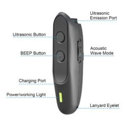 Ahuyentador Entrenador Ultrasonico Perros Color Negro PU30_4