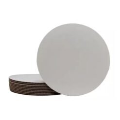 Base Para Pastel Disco Blanco Carton 16pz Diferentes Medidas_2