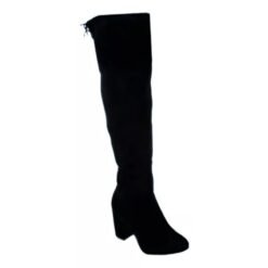 Botas Largas Tacon Negras Gamuza Mujer Elegante Stresh 24MX_1