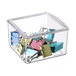 Contenedor Acrilico Con Tapa Multiusos Transparente MDESIGN_2
