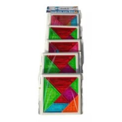 Tangram Plastico Colores Fosforecentes Juguete Rompecabezas_3