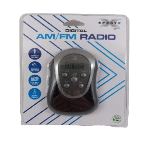 Transmisor Radio Portatil Digital AM/FM Sportx Auriculales_0