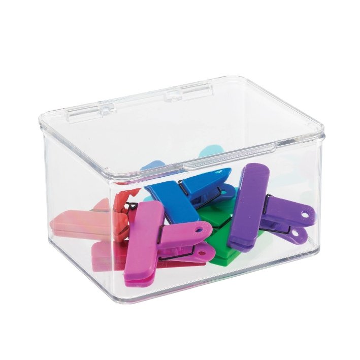 Contenedor Acrilico Con Tapa Multiusos Transparente MDESIGN_0 Contenedor Acrilico Con Tapa Multiusos Transparente MDESIGN_0