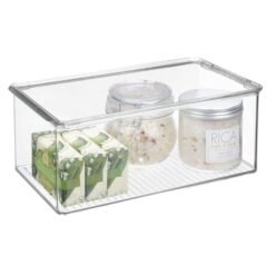 Contenedor Acrilico Con Tapa Multiusos Transparente MDESIGN_3