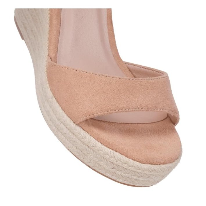 Tacones Color Nude Plataforma Corrida Alpargatas Talla 5mx_1 18602021