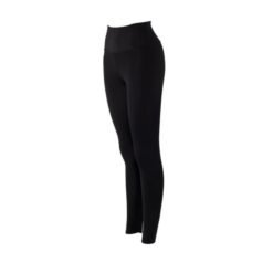 Medias Termicas Para Mujer Legging Negro Liso Microfibra_2