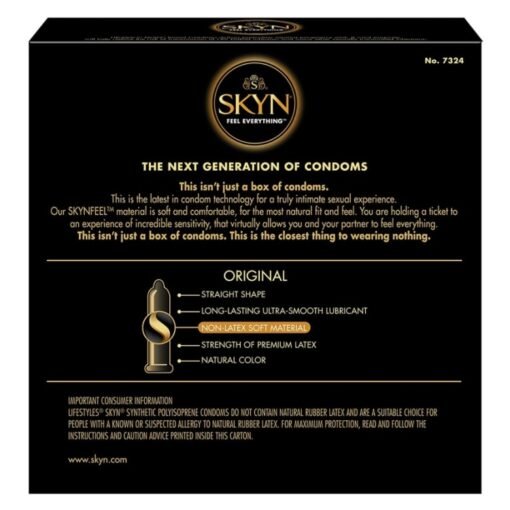 Condones Sin Latex (polisopreno) Skyn Original Con 24 Piezas_3