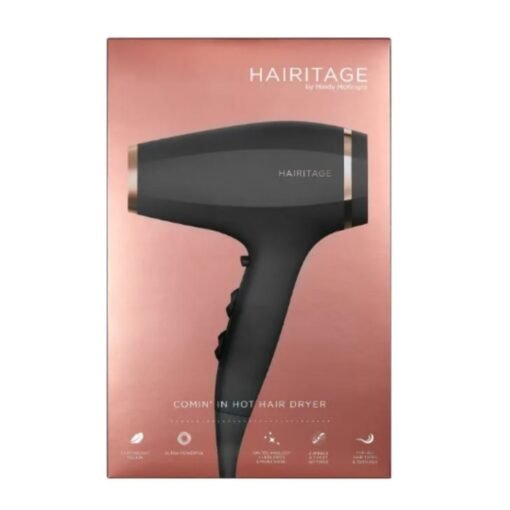 Secadora Para Cabello Hairitage Menos Frizz HAI0058 Negra_1