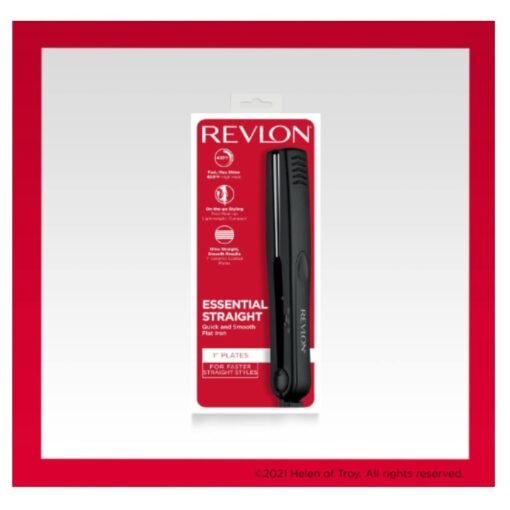 Plancha Para Cabello Mini Revlon Negra Ceramica 1 Pulgada_4