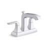 Kohler Llave Grifo 4 Pulg Baño Manijas Cromo Pulido Rubicon_0