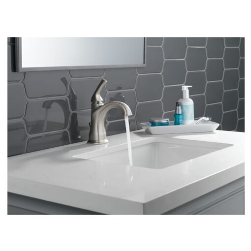 Llave Monomando Baño Grifo Lavabo Cromado Minimalista Delta_2