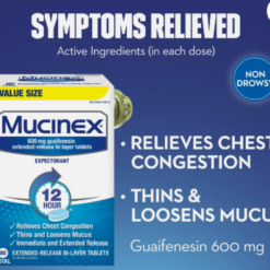 Mucinex 12 Hrs Max Fuerza Congestion Del Pecho Expectorantes_2