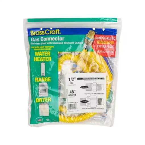Brasscraft Manguera Conectora Gas 1/2 pulg X 48 pulg Usada_2