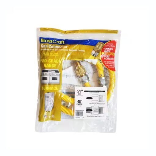 Brasscraft Manguera Conectora Gas 5/8 pulg X 48 pulg Usada_3