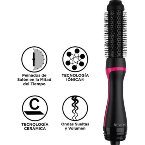 Revlon Cepillo Secador Voluminizador Redondo One Step Negro_1