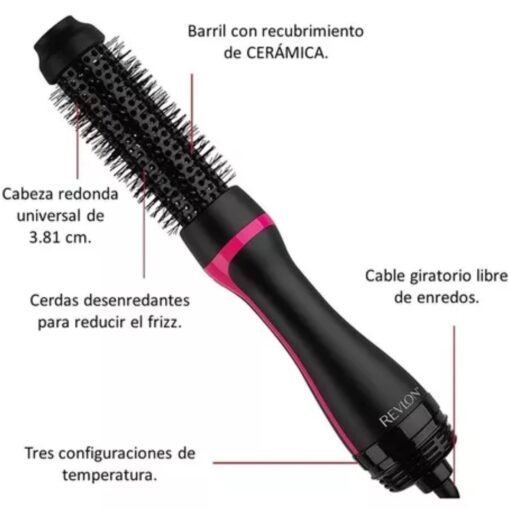 Revlon Cepillo Secador Voluminizador Redondo One Step Negro_3
