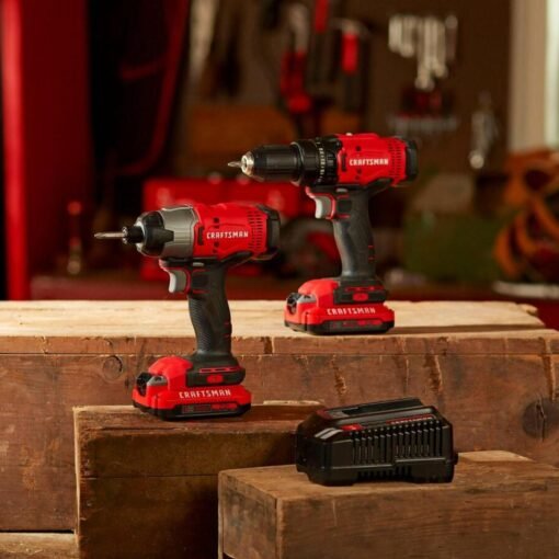 Craftsman Kit De Taladro Llave de Impacto Bateria CMCK200C2_4