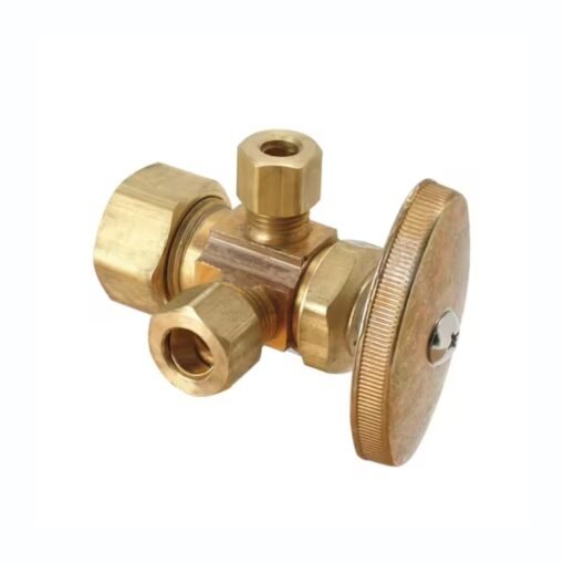 Brasscraft Valvula Doble Salida con Multi-Vuelta 1/2 a 3/8_0