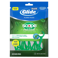 Oral-B Palillos Hilo Dental Glide Scope Outlast Mint 225 Pzs_1