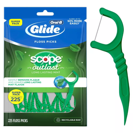 Oral-B Palillos Hilo Dental Glide Scope Outlast Mint 225 Pzs_0