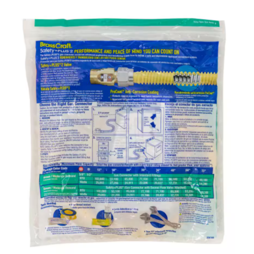 Manguera Gas CSSD64TE 36 Brasscraft 1/2 od x 1/2 mip x 36"_1
