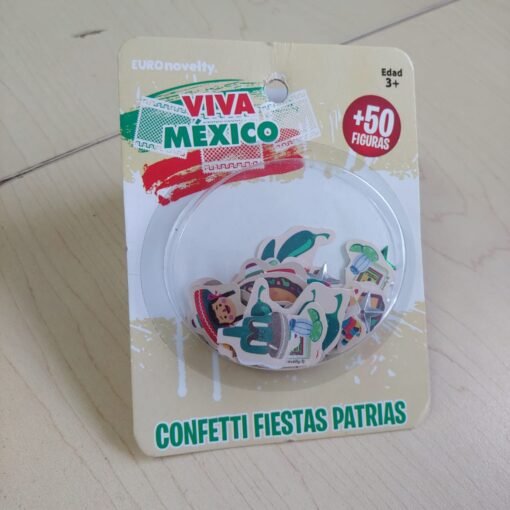 Confeti Festivo Fiestas Patrias Mexicanas Paquete 3 Piezas_3