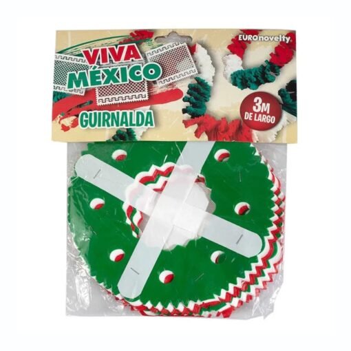 Guirnalda Decorativa Tricolor Fiestas Patrias Mexicanas 3m_2